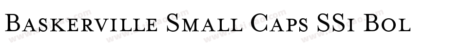 Baskerville Small Caps SSi Bold Small Caps字体转换